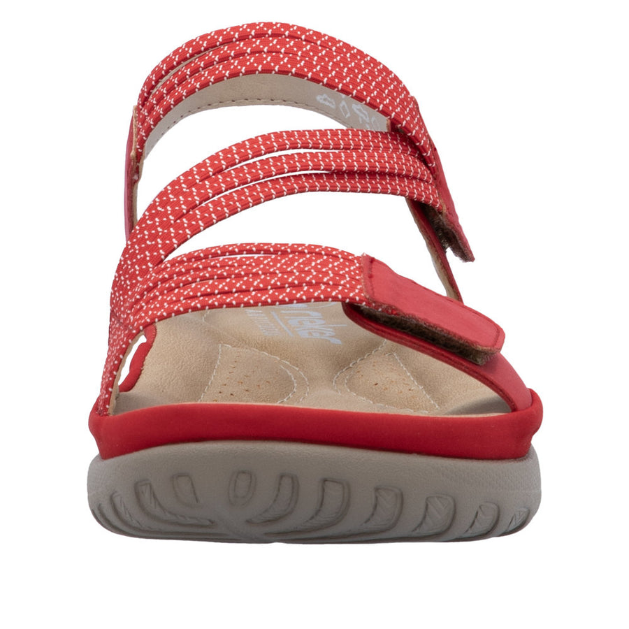 Rieker - 64870-33 - Flamme/Rot-Weiss - Sandals