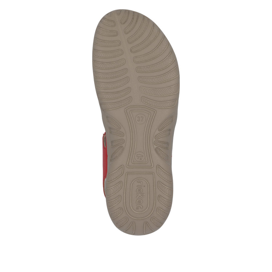 Rieker - 64870-33 - Flamme/Rot-Weiss - Sandals