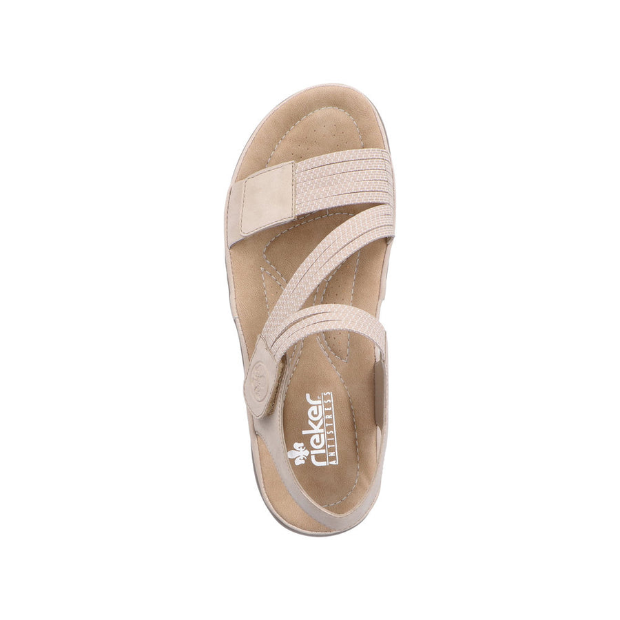 Rieker - 64870-62 - Ginger/Cliff-Weiss - Sandals