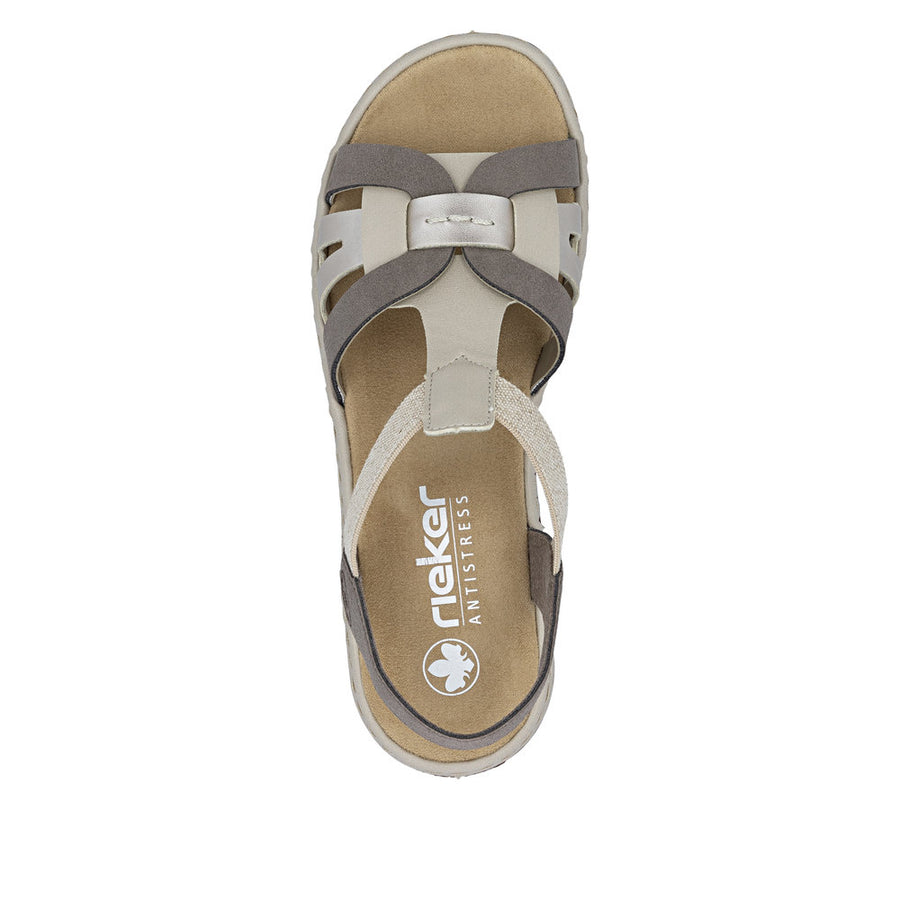 Rieker - 65918-64 - Lehm/Champagner - Sandals