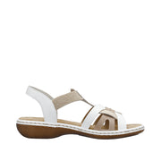 Rieker - 65918-81 - Pebble/Altrosa/Weiss - Sandals