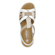 Rieker - 65918-81 - Pebble/Altrosa/Weiss - Sandals