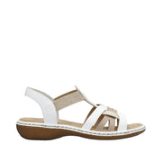 Rieker - 65918-81 - Pebble/Altrosa/Weiss - Sandals