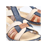 Rieker - 65918-90 - Pazifik/Cayenne/Nude - Sandals