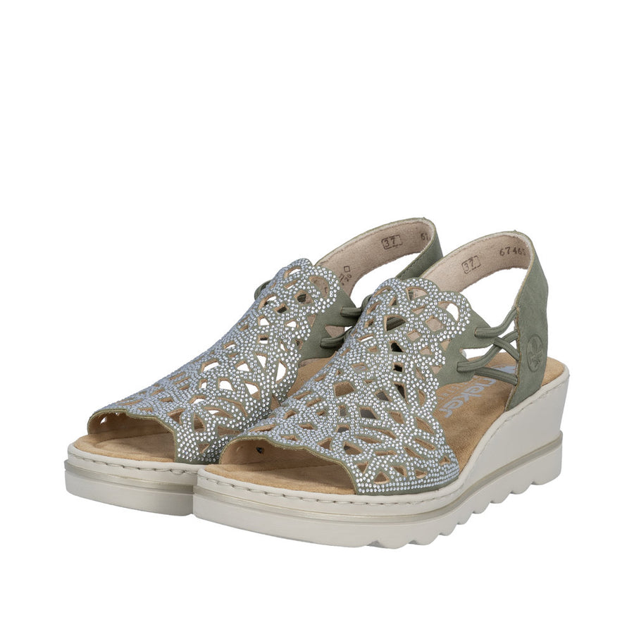 Rieker - 67465-52 - Schilf - Sandals