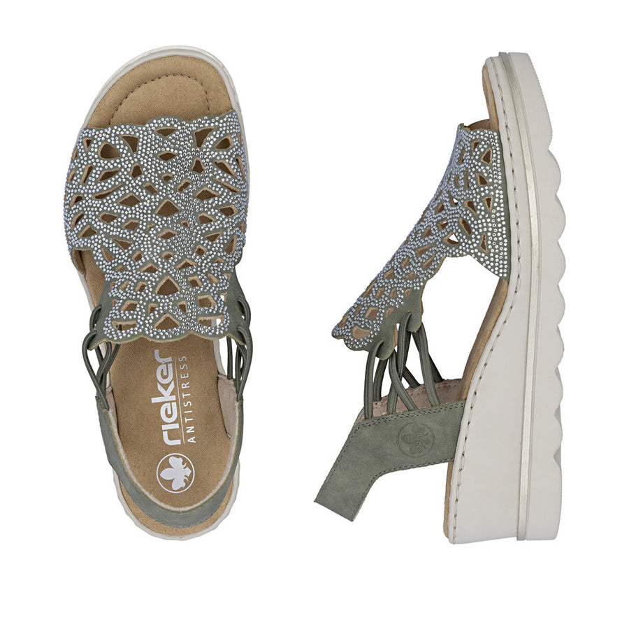 Rieker - 67465-52 - Schilf - Sandals