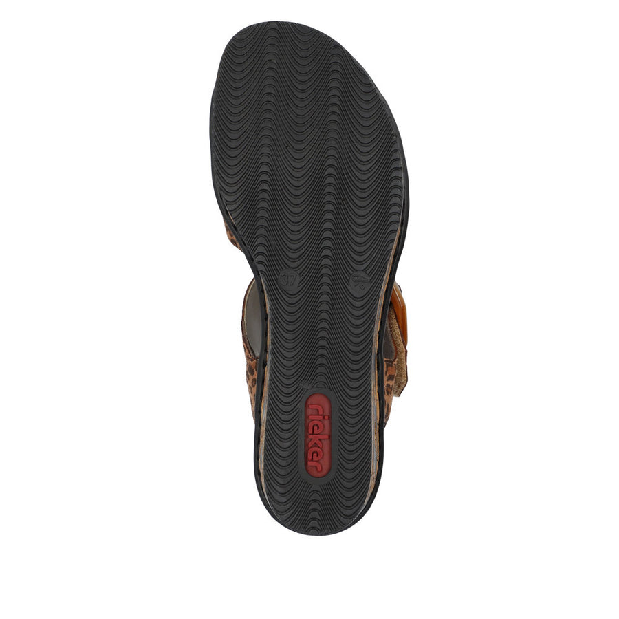 Rieker - 68176-90 - Leo-nuss/Cayenne - Sandals