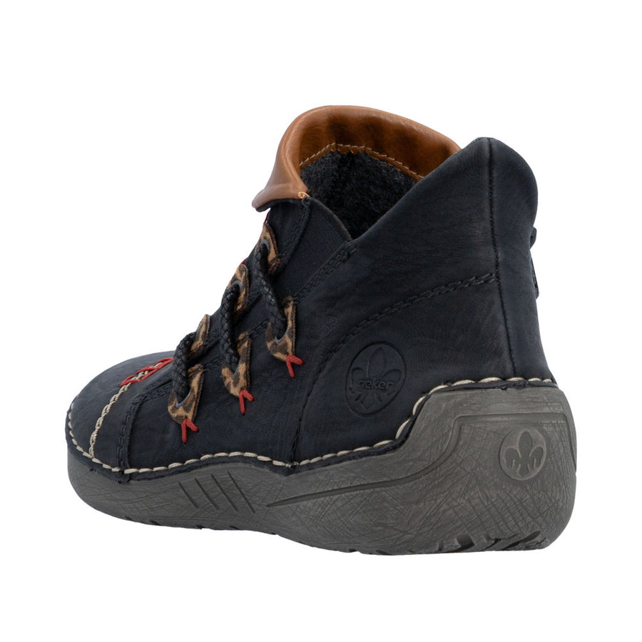 Rieker Angela 72581-00 Schwarz/Leo-Nuss Boots