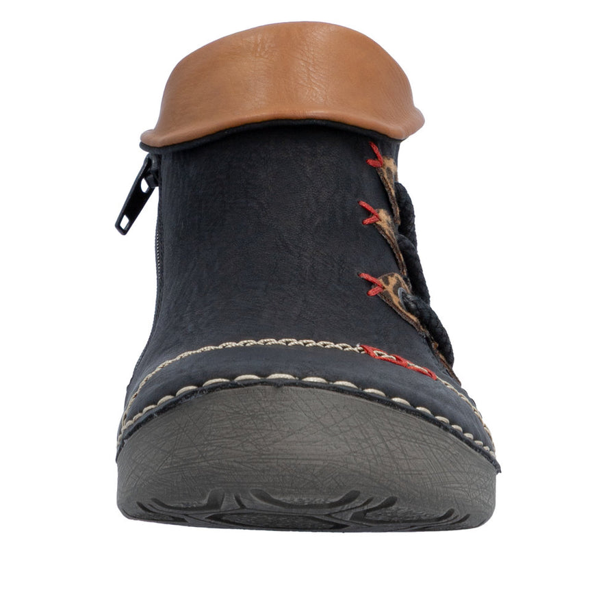 Rieker Angela 72581-00 Schwarz/Leo-Nuss Boots