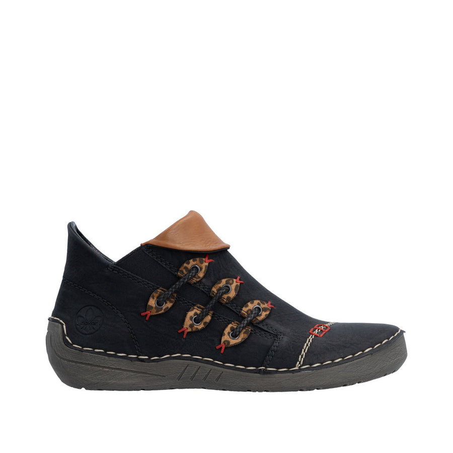 Rieker Angela 72581-00 Schwarz/Leo-Nuss Boots