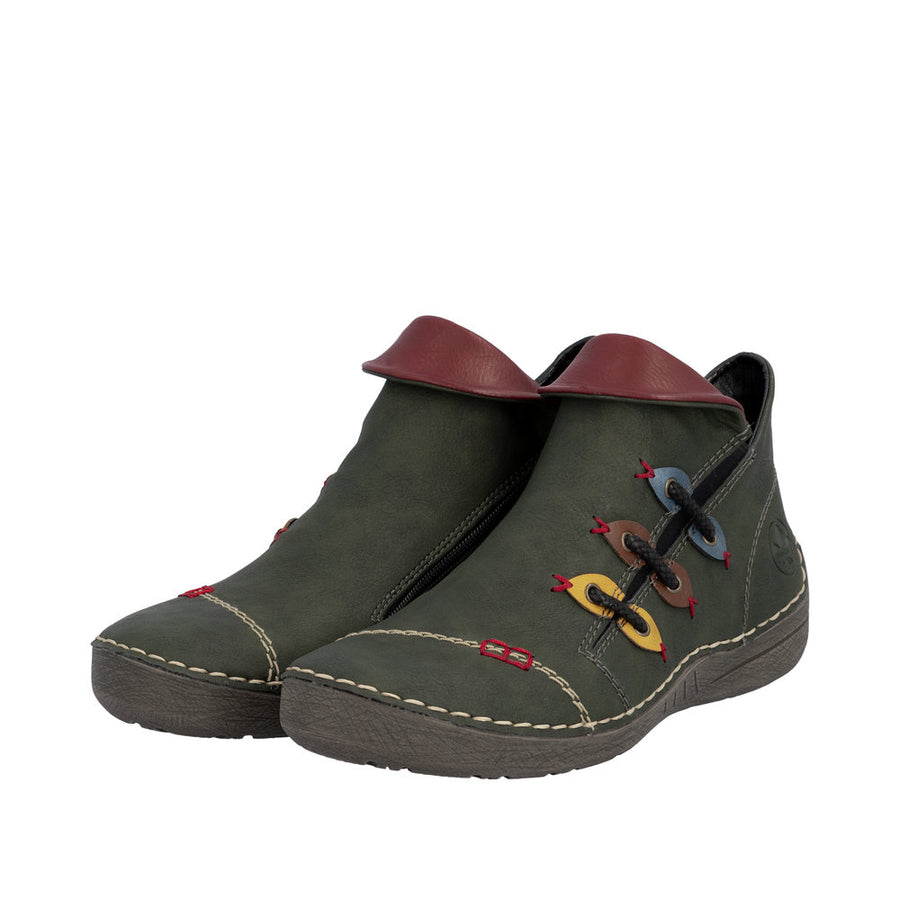 Rieker - 72581-54 - Forest/Honig/Brandy/Royal/Wine - Boots