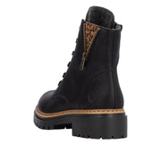 Rieker Pearl 72617-00 Black/Leo Boots