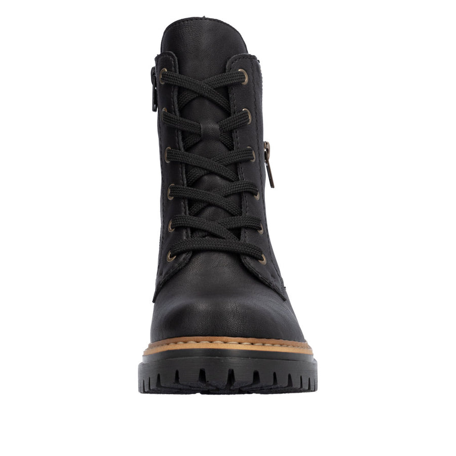 Rieker Pearl 72617-00 Black/Leo Boots