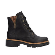 Rieker Pearl 72617-00 Black/Leo Boots