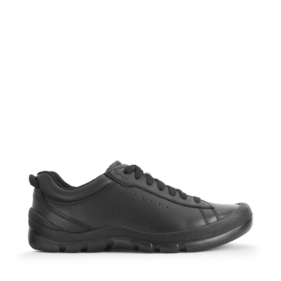 Start Rite Rhino Challenger Black Leather School Shoes
