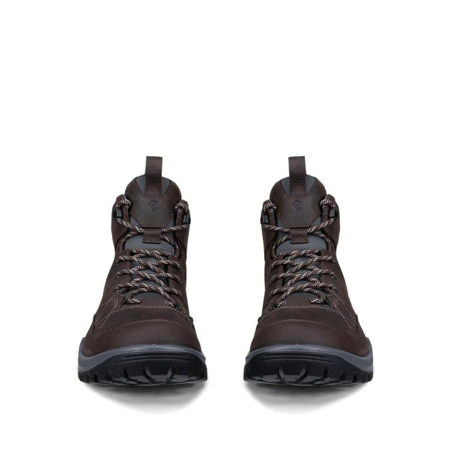 Ecco Receptor Trekk M Lace Up Coffee/Magnet Shoes
