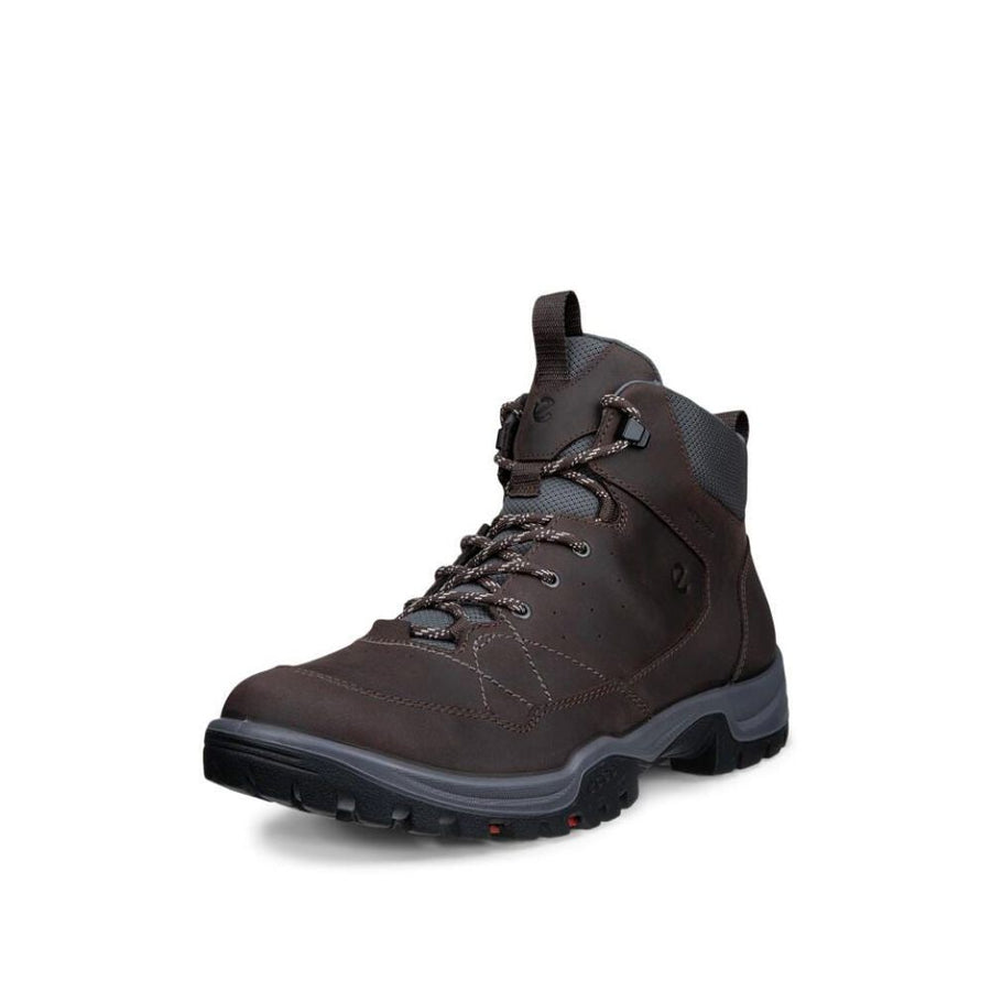 Ecco Receptor Trekk M Lace Up Coffee/Magnet Shoes