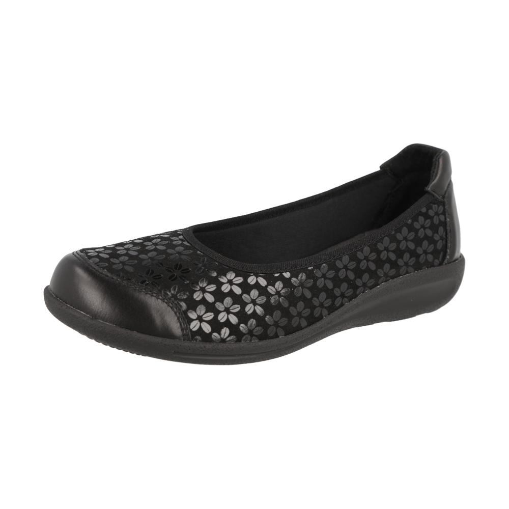 D.B - Auk - Black Stretch Floral - Shoes