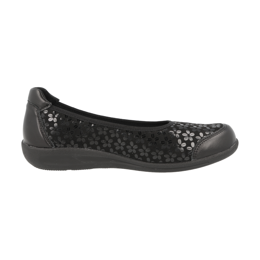D.B - Auk - Black Stretch Floral - Shoes