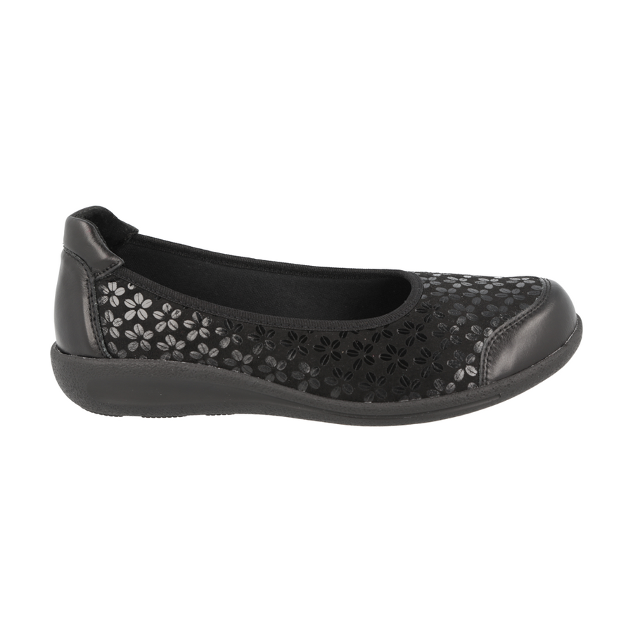 D.B - Auk - Black Stretch Floral - Shoes