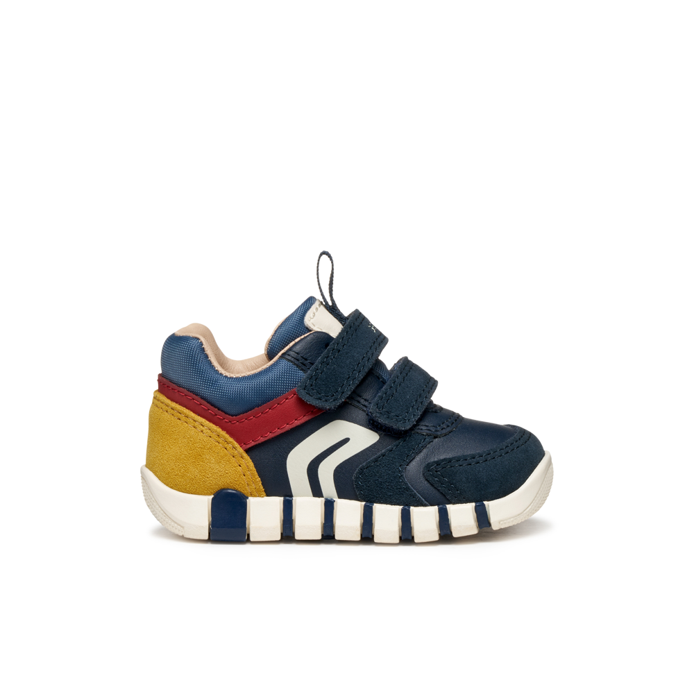Geox - B Iupidoo Boy - Navy/Dark Red - Boots