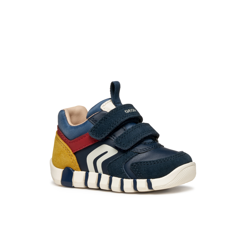Geox - B Iupidoo Boy - Navy/Dark Red - Boots