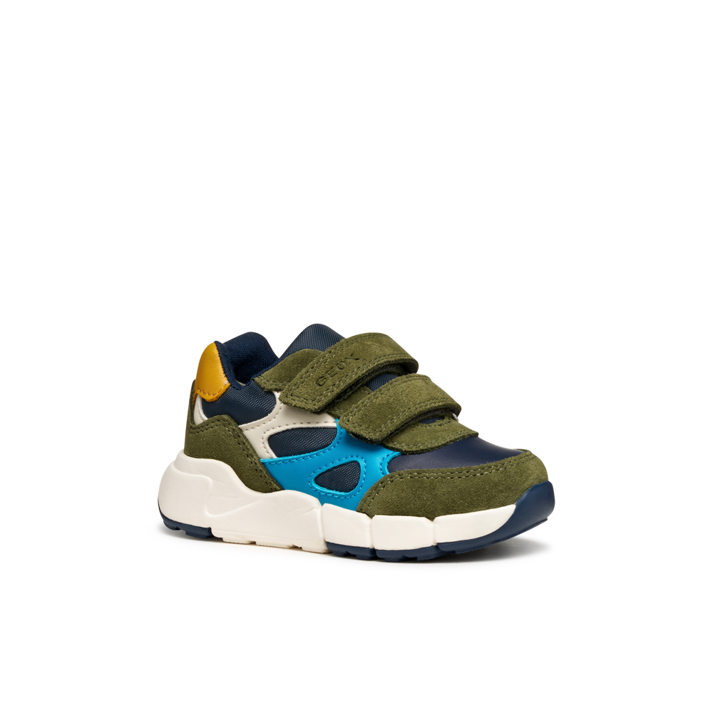 Geox - B Flexyper Mini Boy - Dark Green/Navy - Trainers