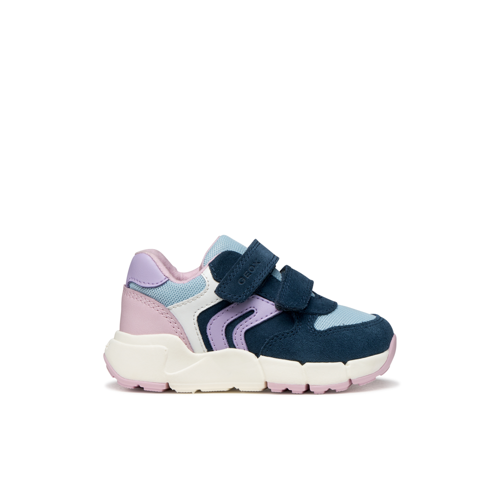 Geox - B Flexyper Mini Girl - Navy/Lt Lilac - Trainers