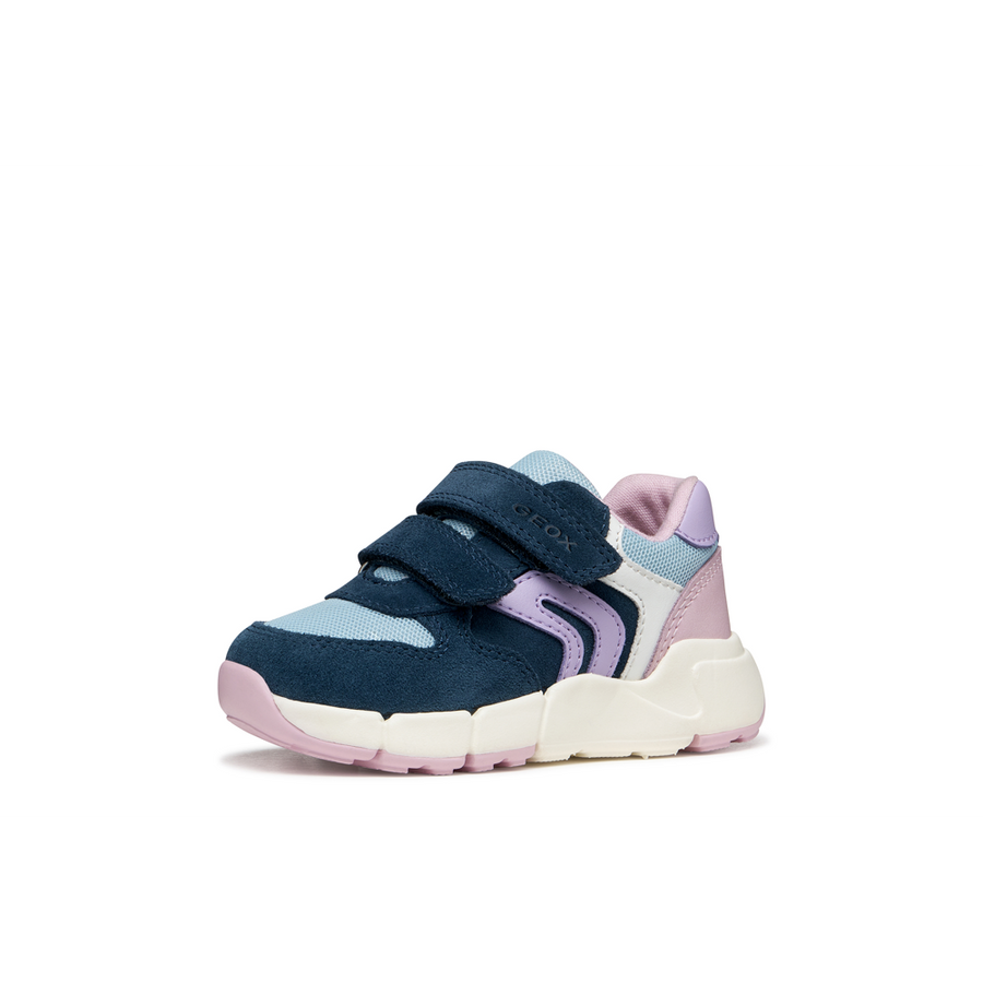 Geox - B Flexyper Mini Girl - Navy/Lt Lilac - Trainers