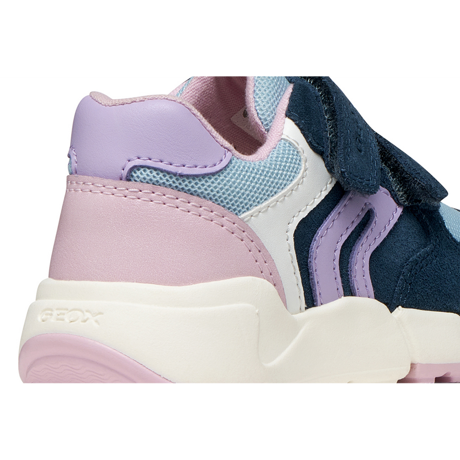 Geox - B Flexyper Mini Girl - Navy/Lt Lilac - Trainers