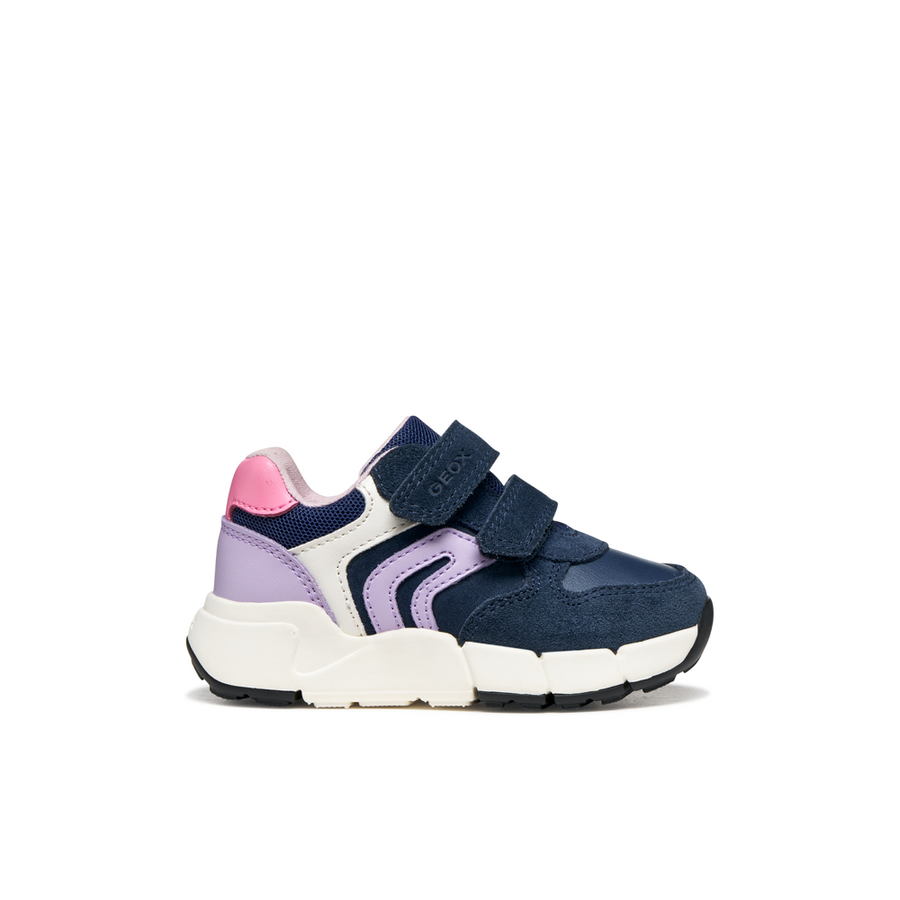 Geox B Flexyper Mini Girl B656NA05422C4215 Navy/Lilac Trainers