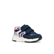 Geox B Flexyper Mini Girl B656NA05422C4215 Navy/Lilac Trainers