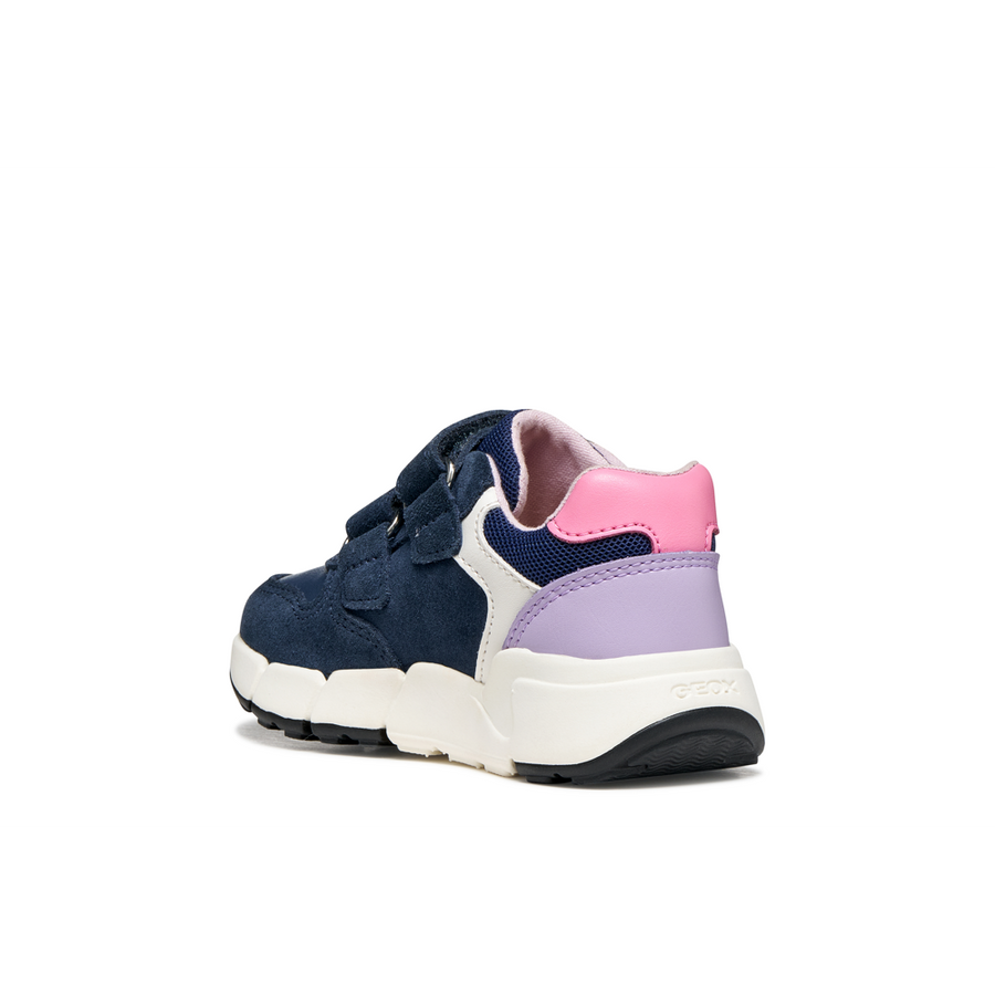 Geox B Flexyper Mini Girl B656NA05422C4215 Navy/Lilac Trainers