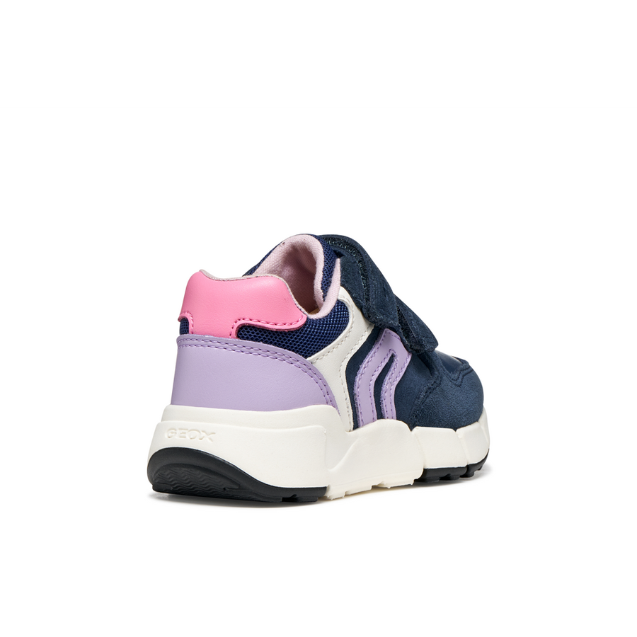 Geox B Flexyper Mini Girl B656NA05422C4215 Navy/Lilac Trainers