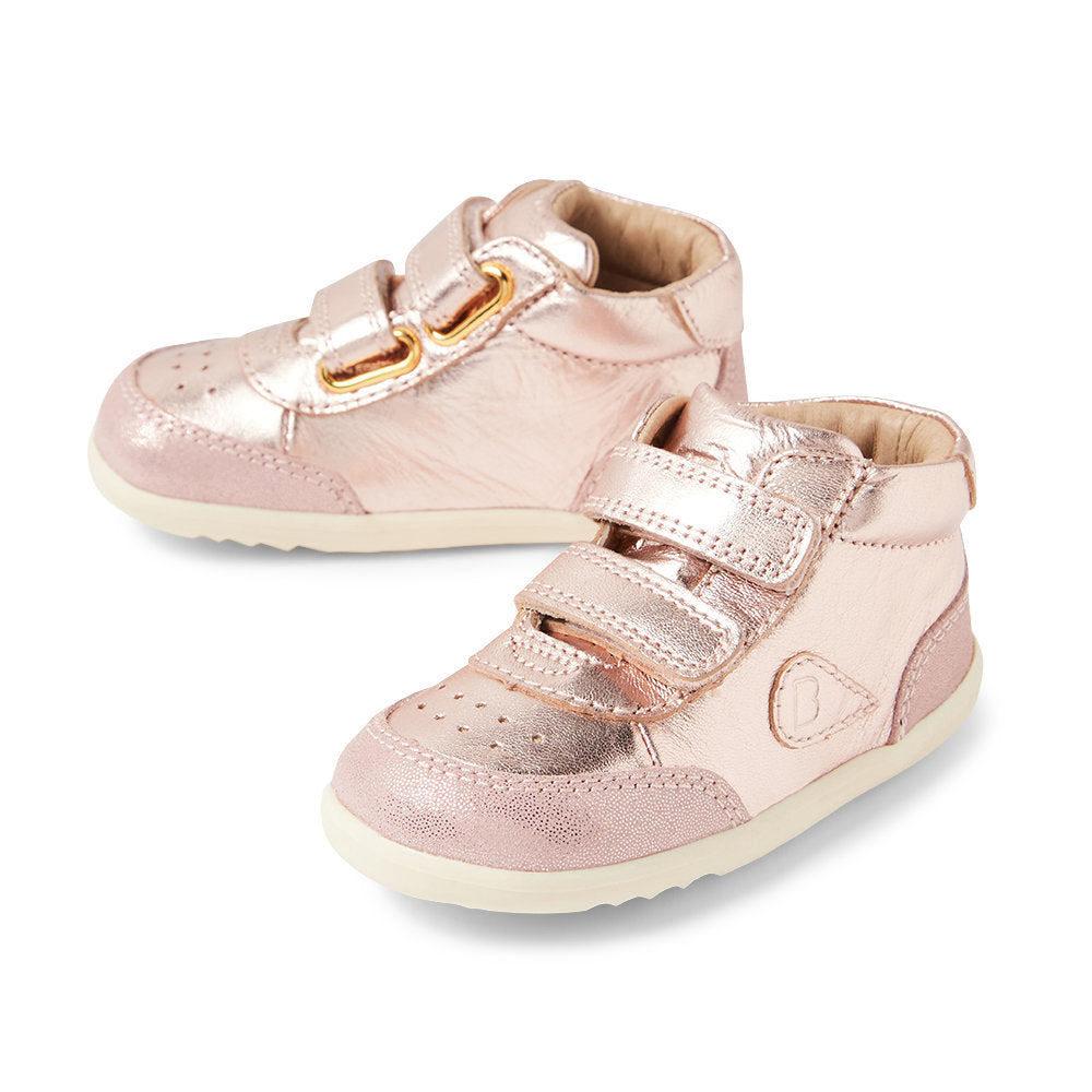 Bobux Champ High (Step Up) Rose Gold Boots