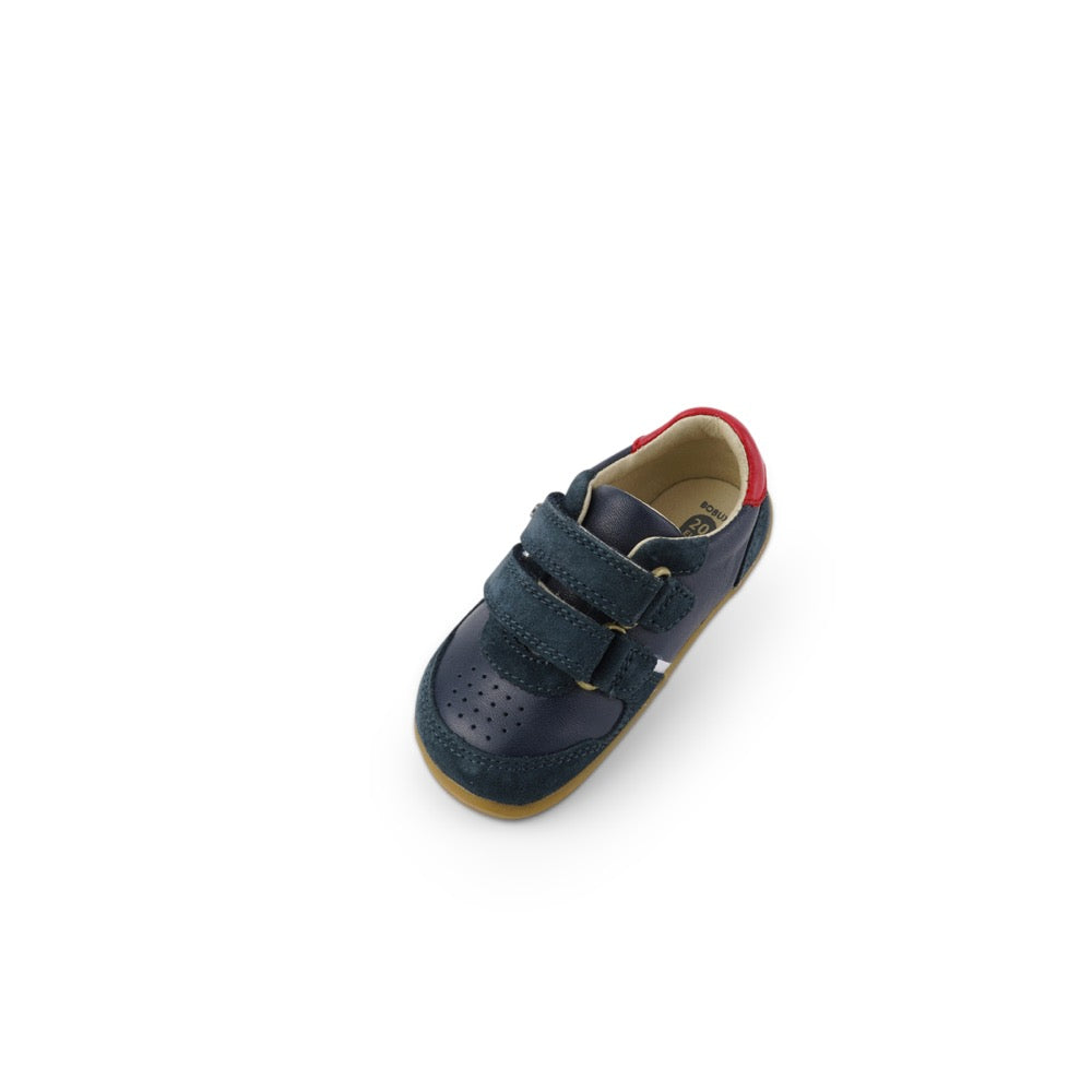 Bobux - Riley (Step Up) - Navy-Red - Shoes
