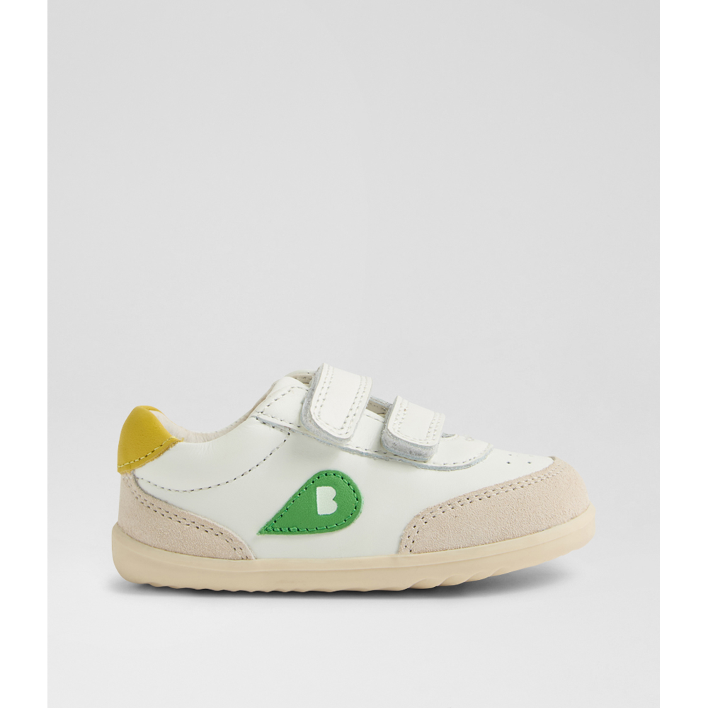 Bobux - Champ (Step Up) - Chalk-White-Retro Green - Shoes