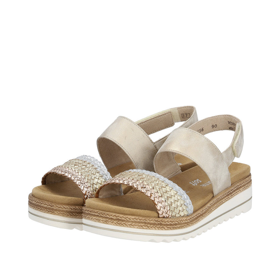 Remonte - D0Q56-90 - Copper/Gold/Silver - Sandals