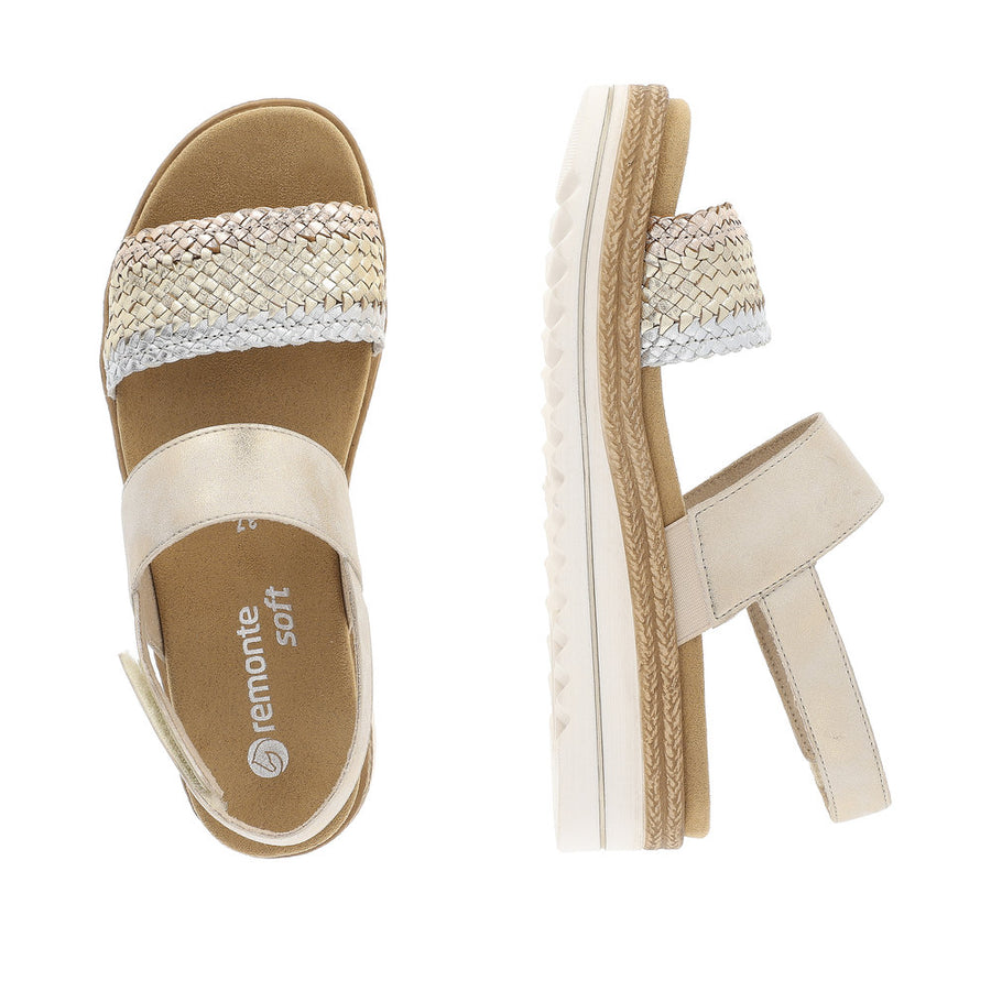 Remonte - D0Q56-90 - Copper/Gold/Silver - Sandals