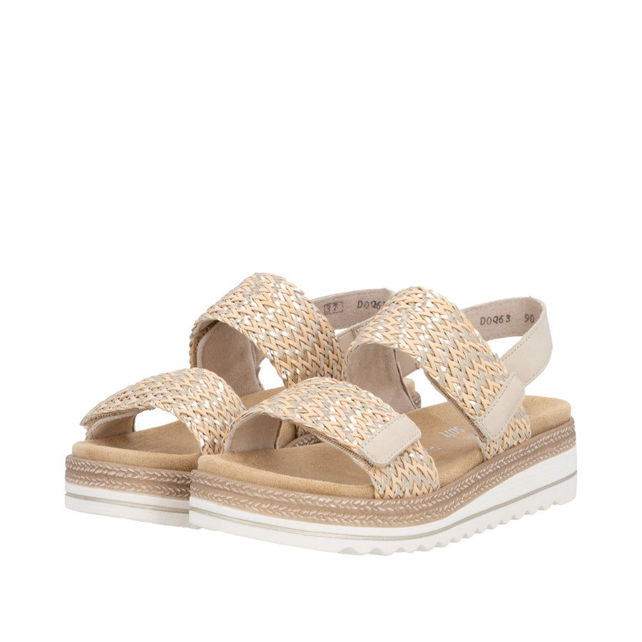 Remonte - D0Q63-90 - Natur-Gold/Perle - Sandals