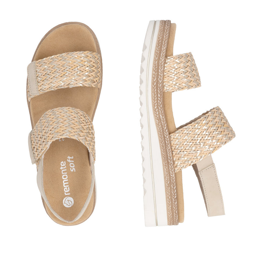 Remonte - D0Q63-90 - Natur-Gold/Perle - Sandals
