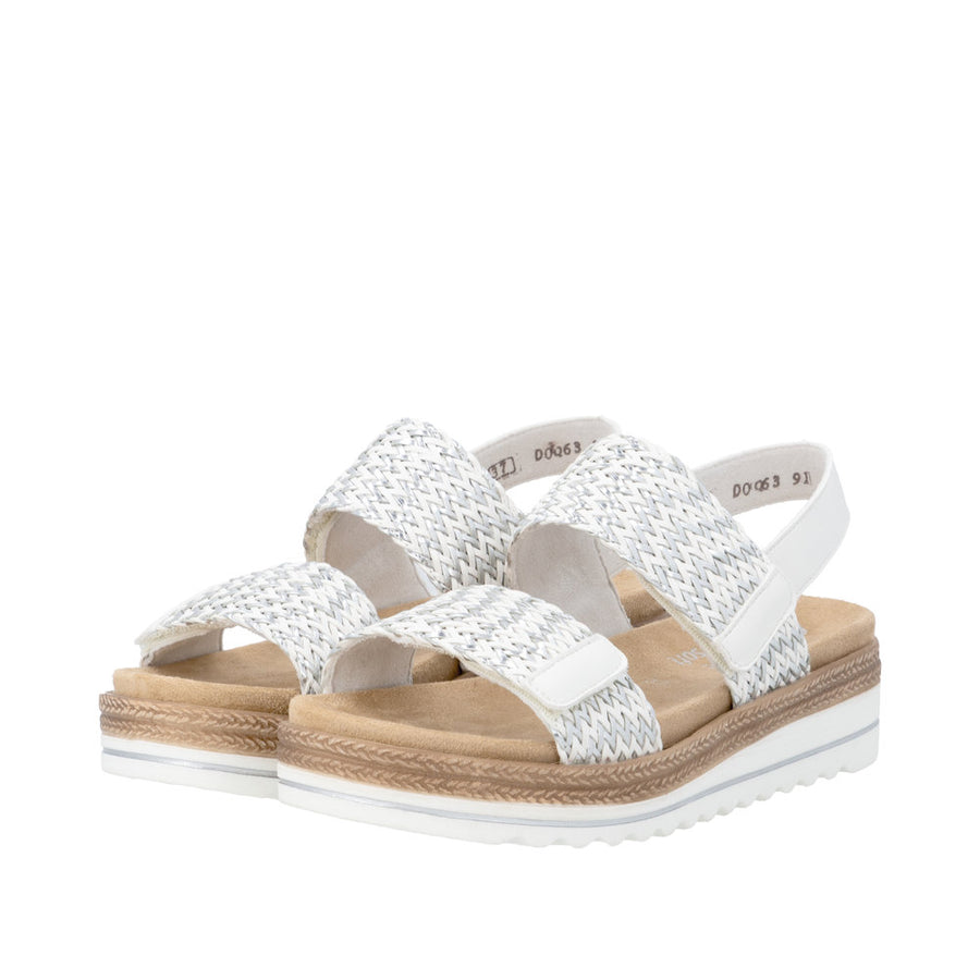 Remonte - D0Q63-91 - Weiss-Silver/Offwhite - Sandals