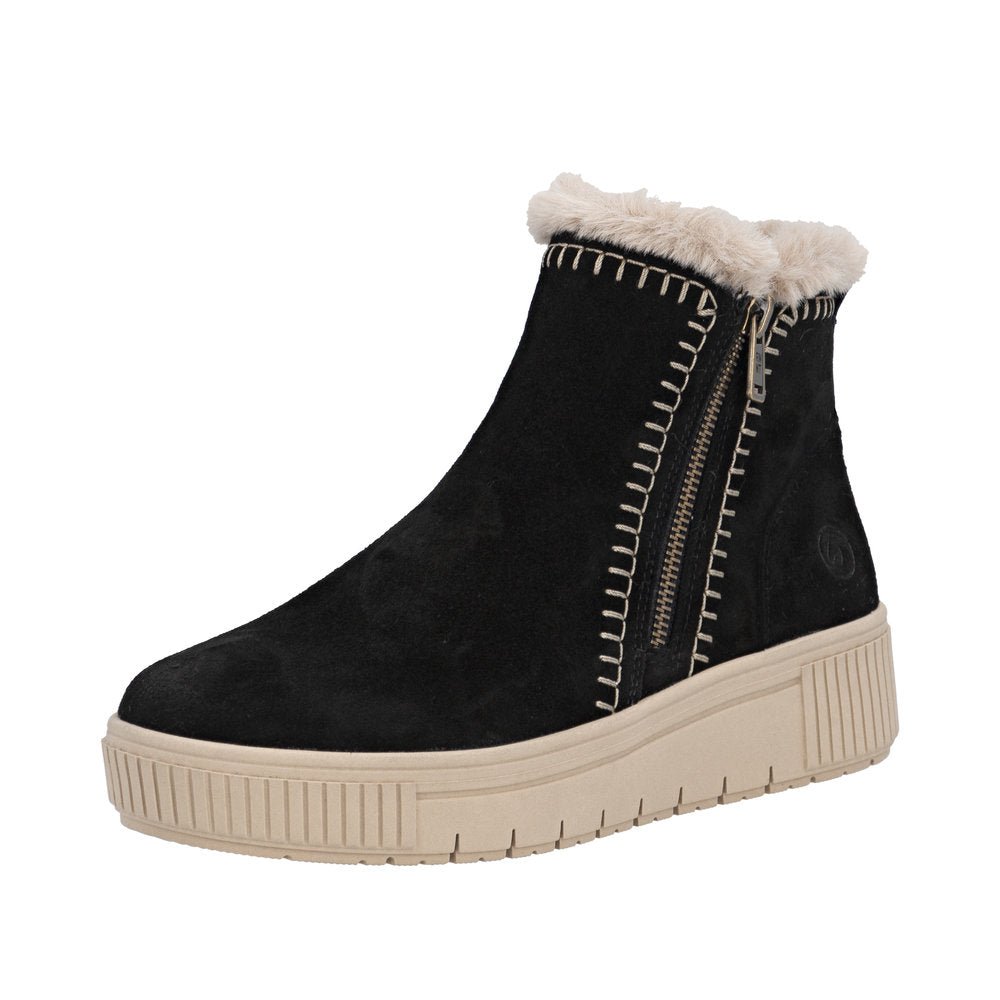 Remonte - D3B70-03 - Schwarz/Beige - Boots