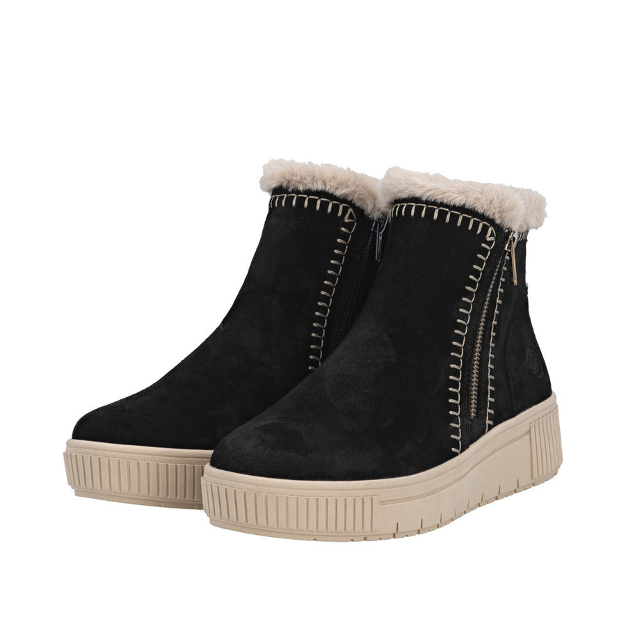 Remonte - D3B70-03 - Schwarz/Beige - Boots