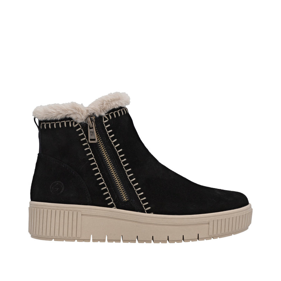 Remonte - D3B70-03 - Schwarz/Beige - Boots