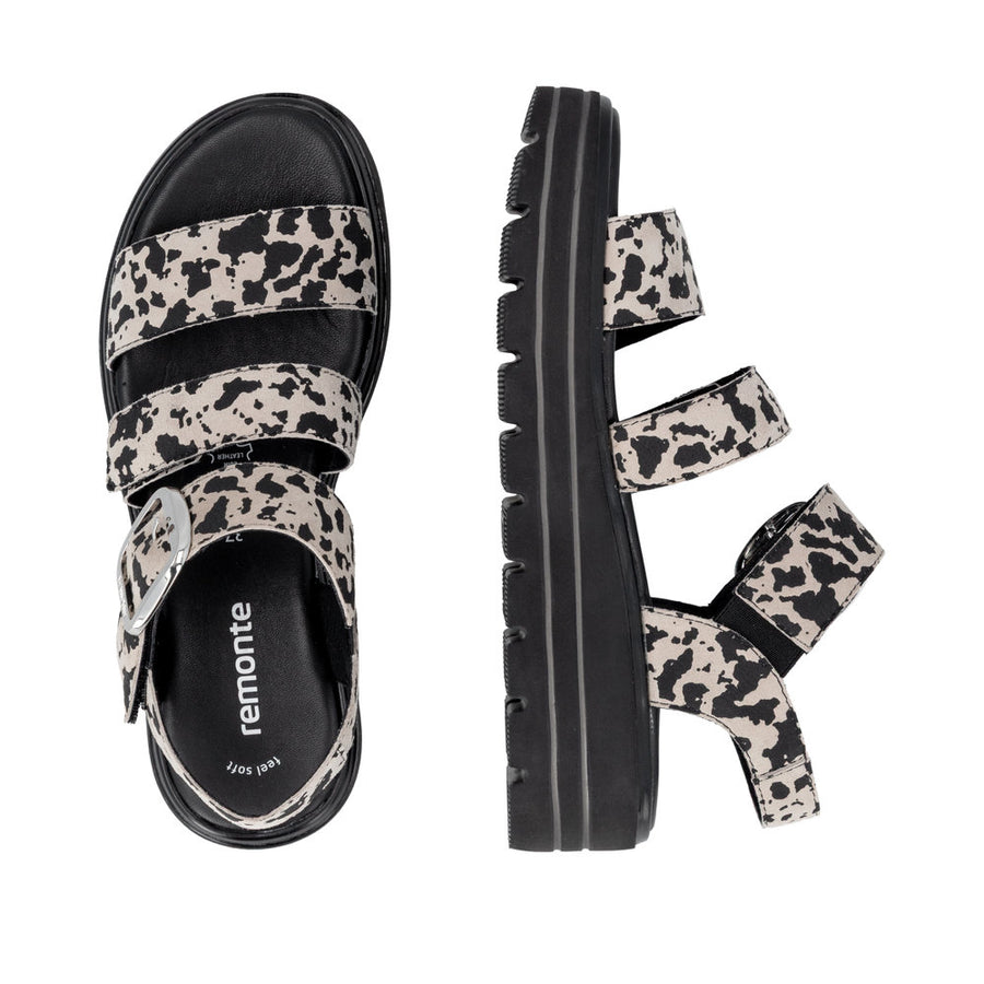 Remonte - D3N50-60 - Iceberg/Schwarz - Sandals