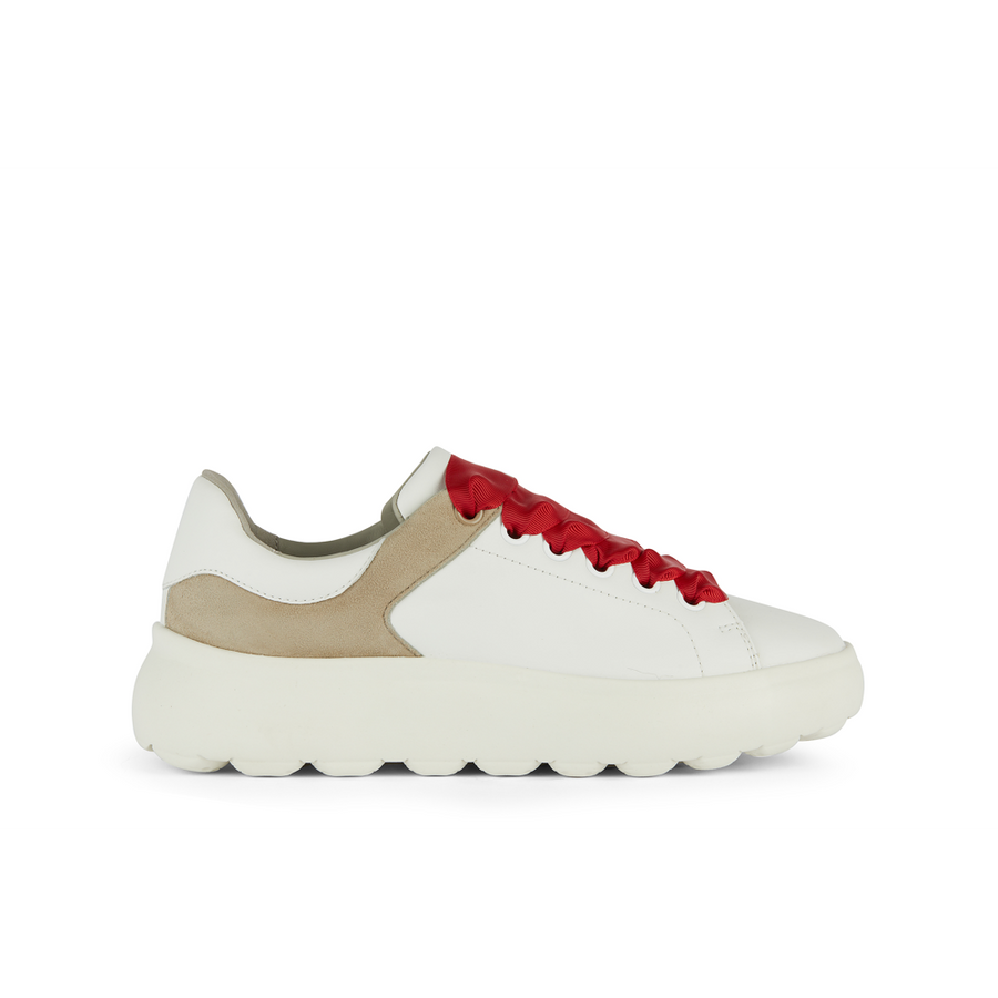 Geox - D Spherica EC4.1 - White/Sand - Shoes