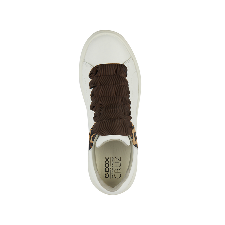 Geox - D Spherica EC4.1 - White/Brown - Shoes