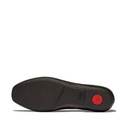 FitFlop - Delicato Bow Soft Ballet Flats - Metallic Chocolate Brown - Shoes