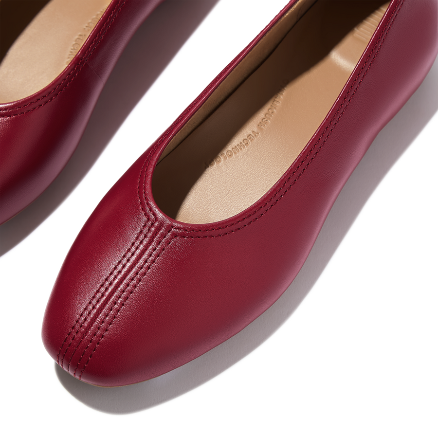 FitFlop - Delicato High-Cut Ballet Flats - Burnt Berry - Shoes
